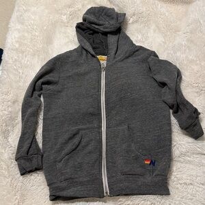 Aviator Nation Charcoal Zip-Up Hoodie
